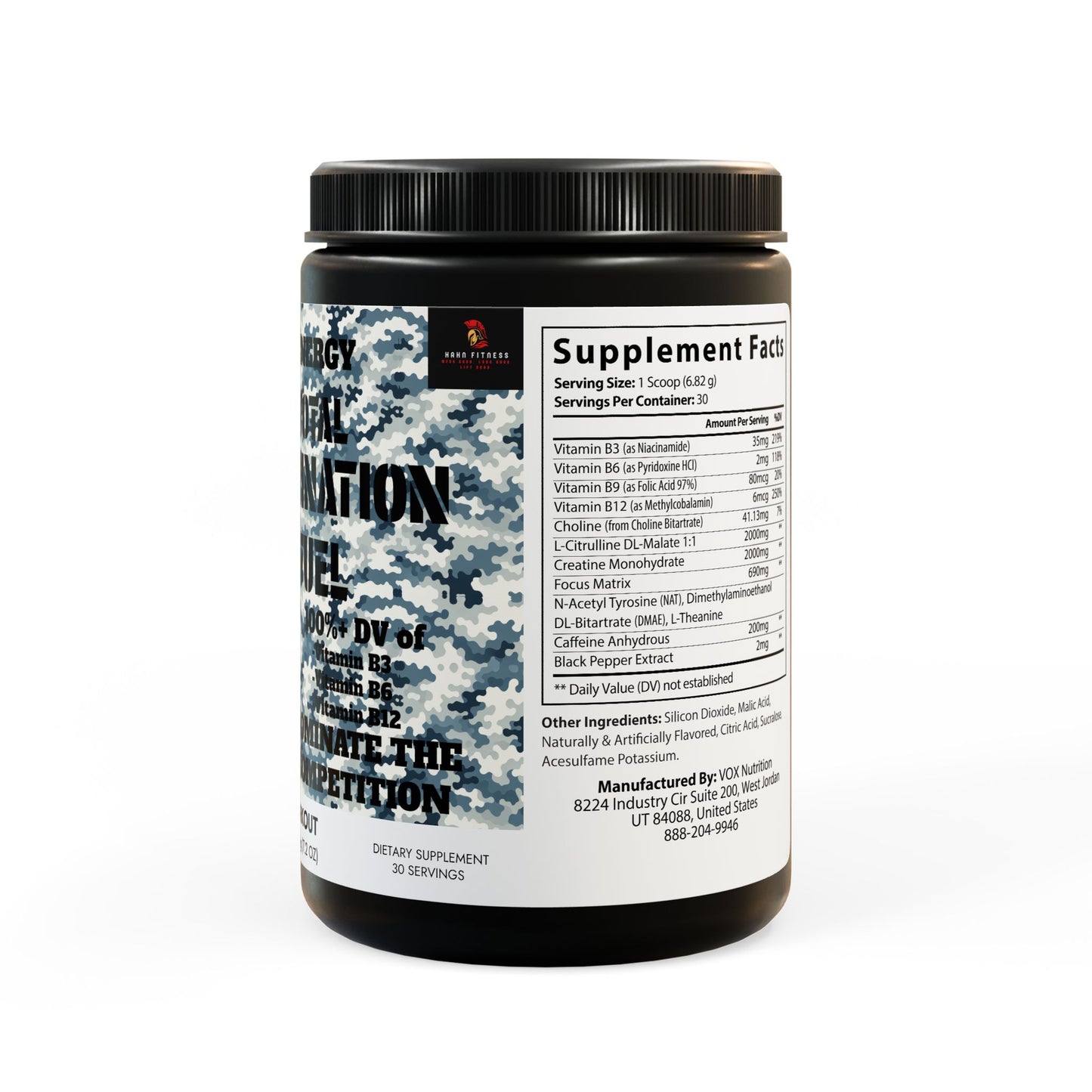 Pre-Workout Supplement, Fruit Punch (204g, 7.1oz)