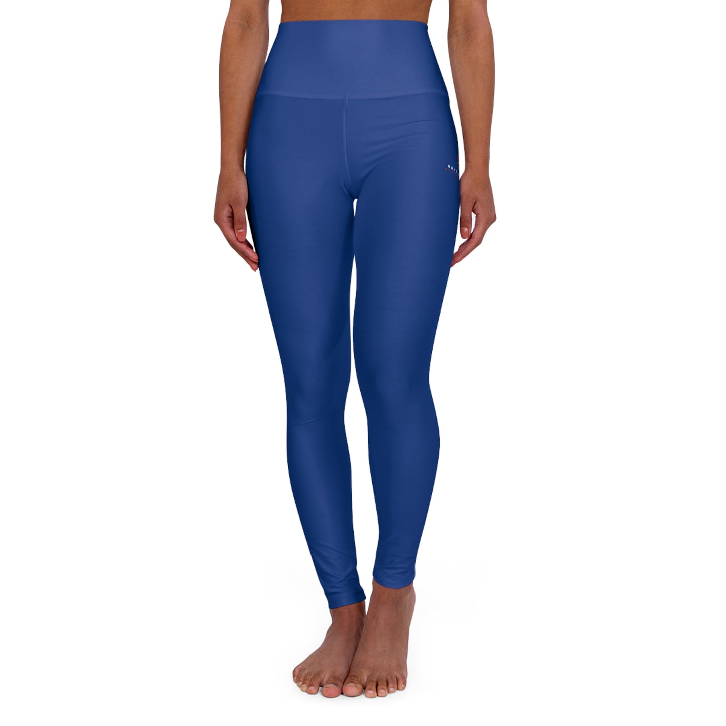 High Waisted Yoga Leggings Dark Blue