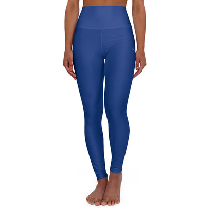 High Waisted Yoga Leggings Dark Blue