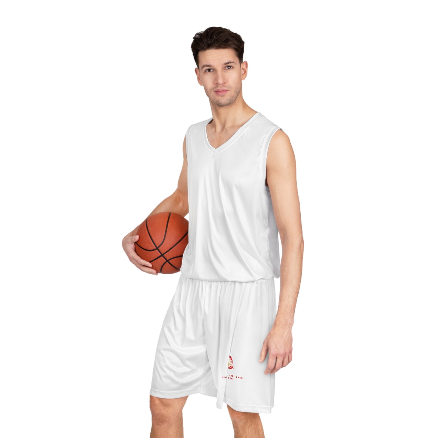 Basketball Shorts White