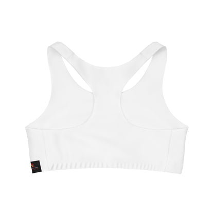 Seamless Sports Bra White "Stay Confident."