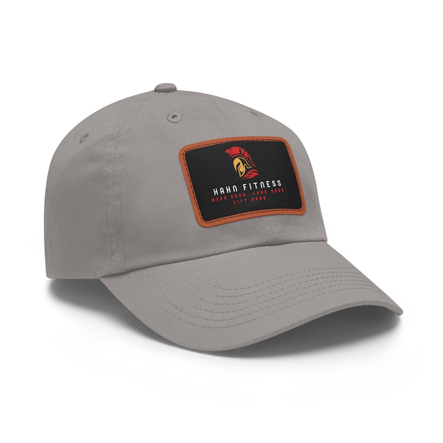 Dad Hat with Leather Patch (Rectangle)