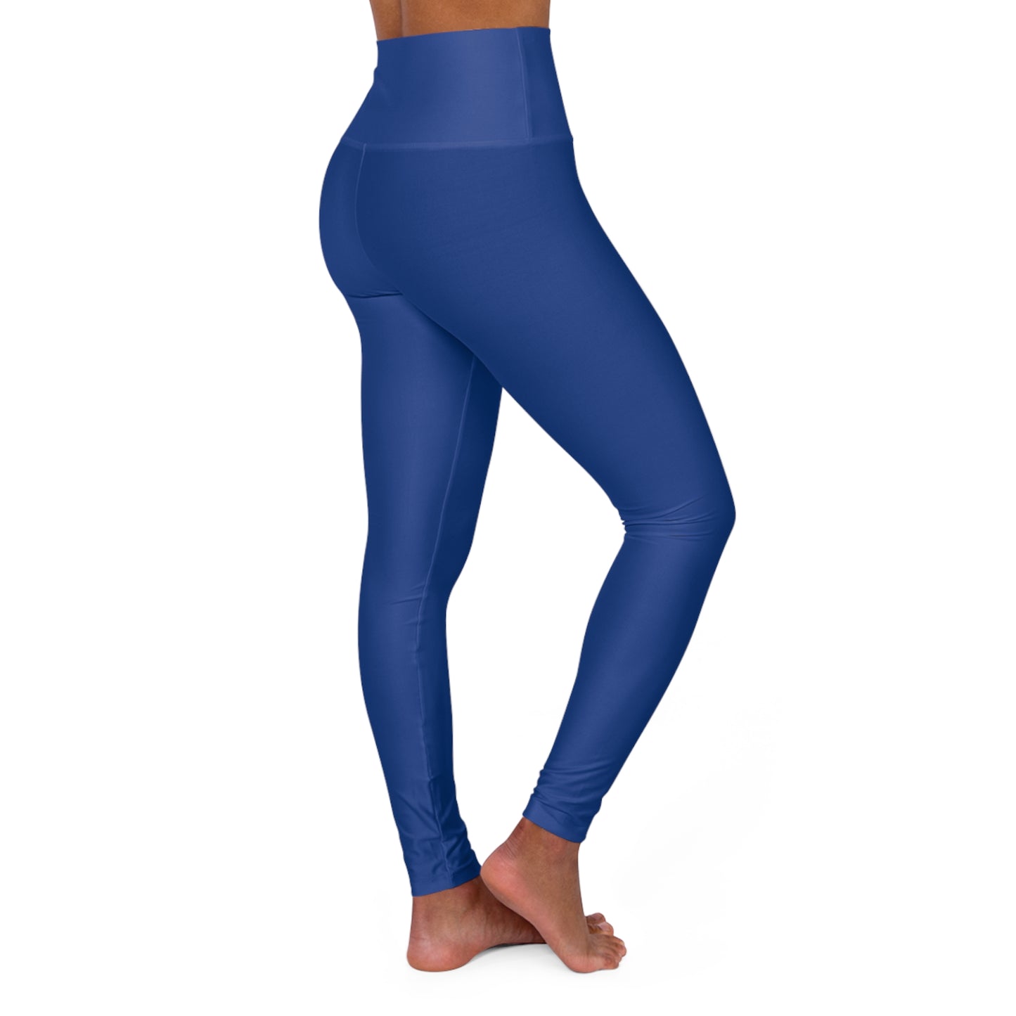 High Waisted Yoga Leggings Dark Blue