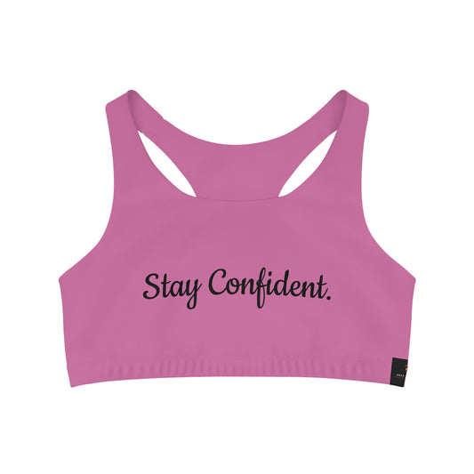 Seamless Sports Bra Pink "Stay Confident."