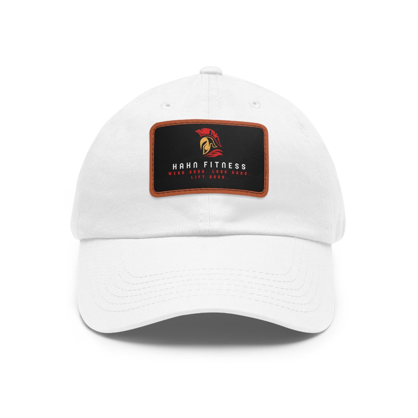 Dad Hat with Leather Patch (Rectangle)