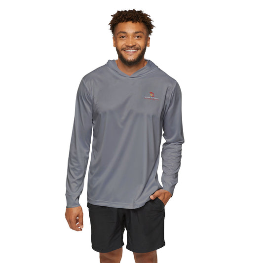 Men's Sports Warmup Hoodie Grey "Play Hard"