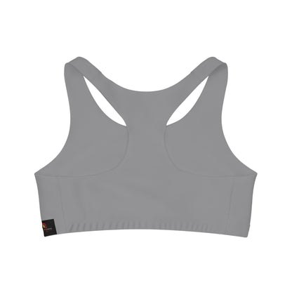 Seamless Sports Bra Grey "Stay Confident."