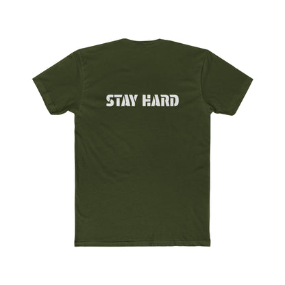 Men's Cotton Crew Tee "Stay Hard"