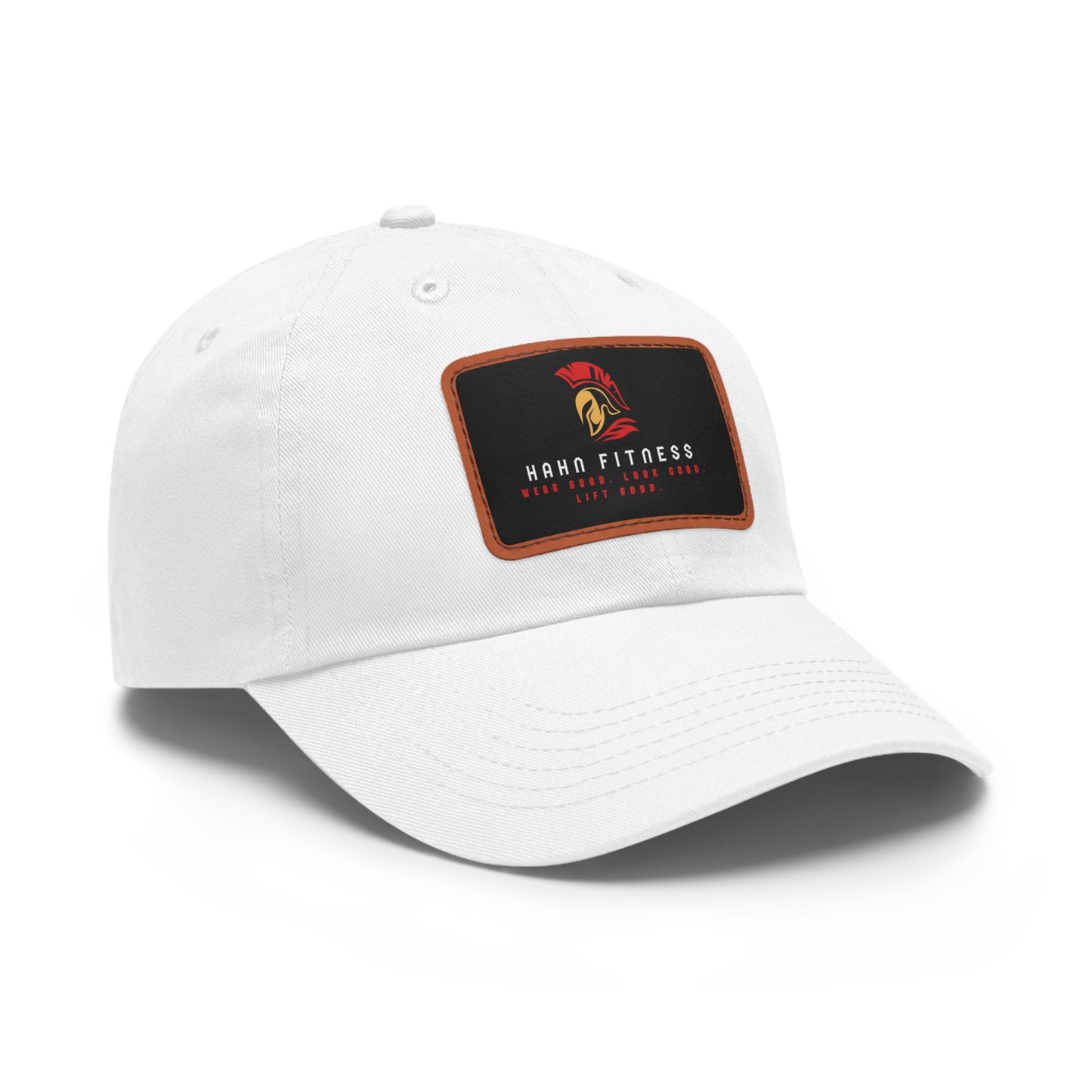 Dad Hat with Leather Patch (Rectangle)